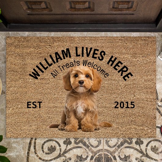 Cavapoo Personalisiert Dog Lover Doormat Fußmatte