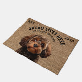 Cavapoo Personalisiert Fußmatte (Schrägansicht)