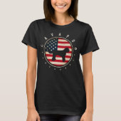Cavapoo USA Flag 4. Juli Mama Vater T-Shirt (Vorderseite)