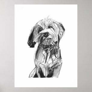 Cavapoo-Wandkunst Poster, Hunde-Kunst-Druck Poster