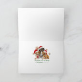 Cavapoo Weihnachtskarten lassen es schnee Feiertagskarte (Innenseite)
