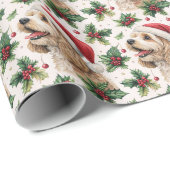 Cavapoo-Weihnachtspapier Geschenkpapier (Rolleneckpunkt)