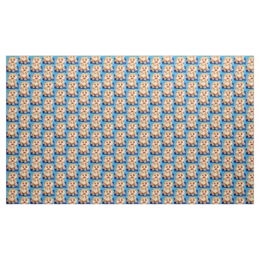 Cavapoo Welpe "Ollie". Stoff (Yard (91,4 cm))