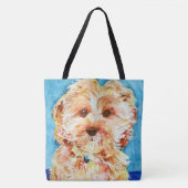 Cavapoo Welpe "Ollie". Tasche (Vorderseite)