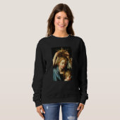 Cavarozzi mit Engeln Christliche Renaissance-Maler Sweatshirt (Vorne ganz)
