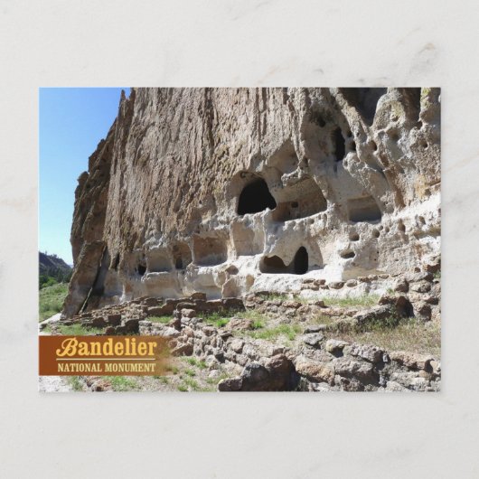 Cavates at Bandelier National Monument, NM Postkarte (Vorderseite)