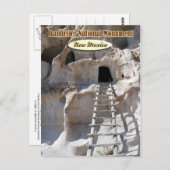 Cavates at Bandelier National Monument, NM Postkarte (Vorne/Hinten)