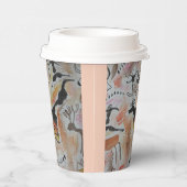 Cave Art Abstrakt Paper Cup Pappbecher (Rechts)