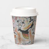Cave Art Abstrakt Paper Cup Pappbecher (Vorderseite)