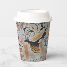 Cave Art Abstrakt Paper Cup Pappbecher