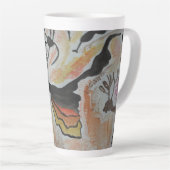 Cave Art Abstrakte Latte Tasse (Rechte Ecke)
