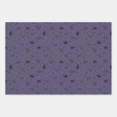 Cave Art Cats on Dark Gray Indigo Geschenkpapier Set (Vorderseite 3)