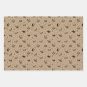 Cave Art Cats on Tan Geschenkpapier Set (Vorderseite 3)