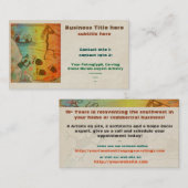 Cave Dwelling Native American TRADE ARTIST TEMP Terminkarte (Vorne/Hinten)