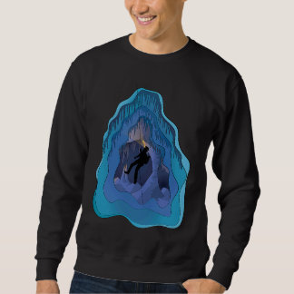Cave Explorer Funny Caving  Caver Speleology Spelu Sweatshirt