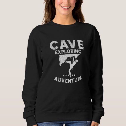 Cave Exploring Adventure Caving Spelunking Spelolo Sweatshirt (Vorderseite)