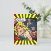 Cave Girl, Gorilla, Elefant Golden Age Comic Book Postkarte (Stehend Vorderseite)