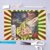 Cave Girl, Gorilla, Elefant Golden Age Comic Book Seidenpapier (Handwerk)