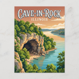 Cave-in-Rock Illinois Postkarte