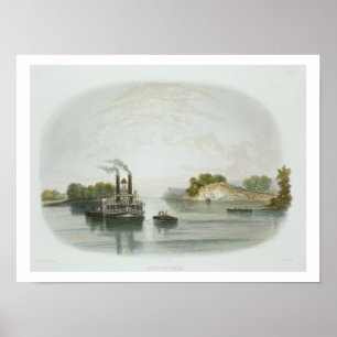 Cave-in-Rock, view on the Ohio, plate 7 from Volum Poster