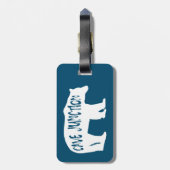 Cave Junction Oregon Bear Gepäckanhänger (Rückseite vertikal)