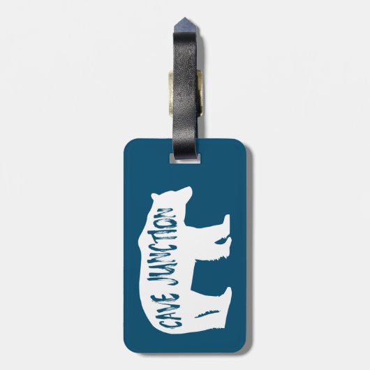 Cave Junction Oregon Bear Gepäckanhänger (Rückseite vertikal)