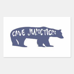 Cave Junction Oregon Bear Rechteckiger Aufkleber