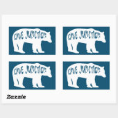 Cave Junction Oregon Bear Rechteckiger Aufkleber (Blatt)