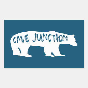 Cave Junction Oregon Bear Rechteckiger Aufkleber