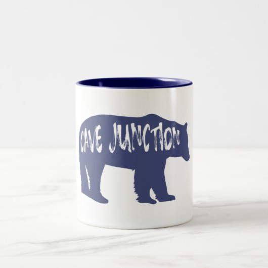 Cave Junction Oregon Bear Zweifarbige Tasse (Mittel)