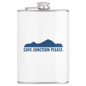 Cave Junction Oregon Bitte Flachmann (Vorderseite)