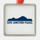 Cave Junction Oregon Bitte Ornament Aus Metall (Vorne)