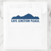 Cave Junction Oregon Bitte Rechteckiger Aufkleber (Tasche)