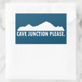 Cave Junction Oregon Bitte Rechteckiger Aufkleber (Tasche)