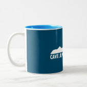 Cave Junction Oregon Bitte Zweifarbige Tasse (Links)