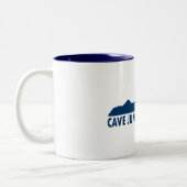 Cave Junction Oregon Bitte Zweifarbige Tasse (Links)