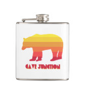 Cave Junction Oregon Rainbow Bear Flachmann (Vorderseite)