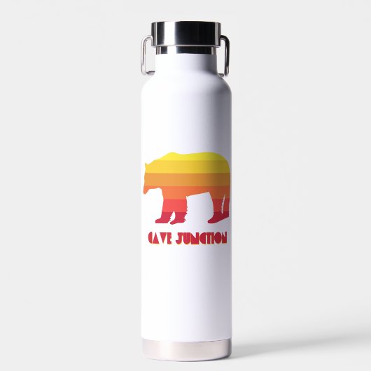 Cave Junction Oregon Regenbogenbär Trinkflasche (Vorne)