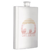 Cave Junction Oregon Retro Bear Flachmann (Rechts)