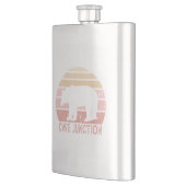 Cave Junction Oregon Retro Bear Flachmann (Links)
