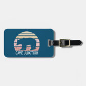 Cave Junction Oregon Retro Bear Gepäckanhänger (Vorderseite horizontal)
