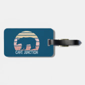 Cave Junction Oregon Retro Bear Gepäckanhänger (Rückseite horizontal)
