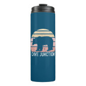 Cave Junction Oregon Retro Bear Thermosbecher (Vorderseite)