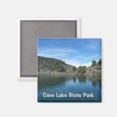 Cave Lake Staat Park Magnet (Vorderseite/Rückseite)