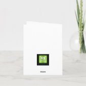 Cave Man Jazz Hands Karte (Rückseite)