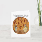 Cave Man Jazz Hands Karte (Vorderseite)