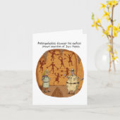 Cave Man Jazz Hands Karte (Gelbe Blume)