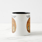 Cave Man Jazz Hands Zweifarbige Tasse (Mittel)