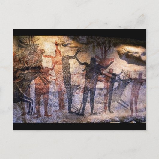 Cave Painting Rock Art Postkarte (Vorderseite)
