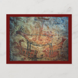 Cave Painting Rock Art Postkarte